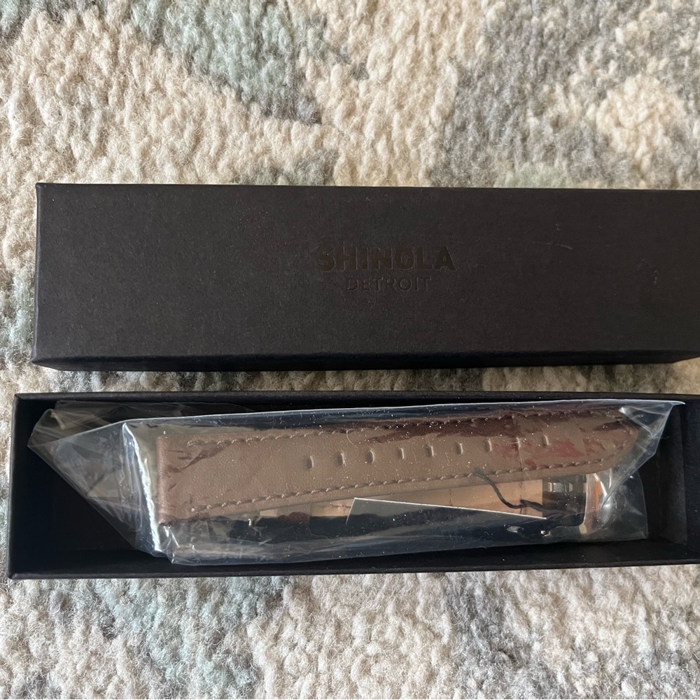 Shinola Tan Leather Watch band